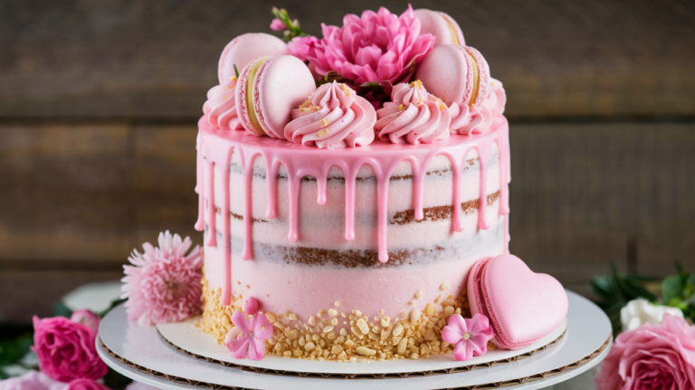 15 Stunning Pink Wedding Cake Ideas pink wedding cake ideas