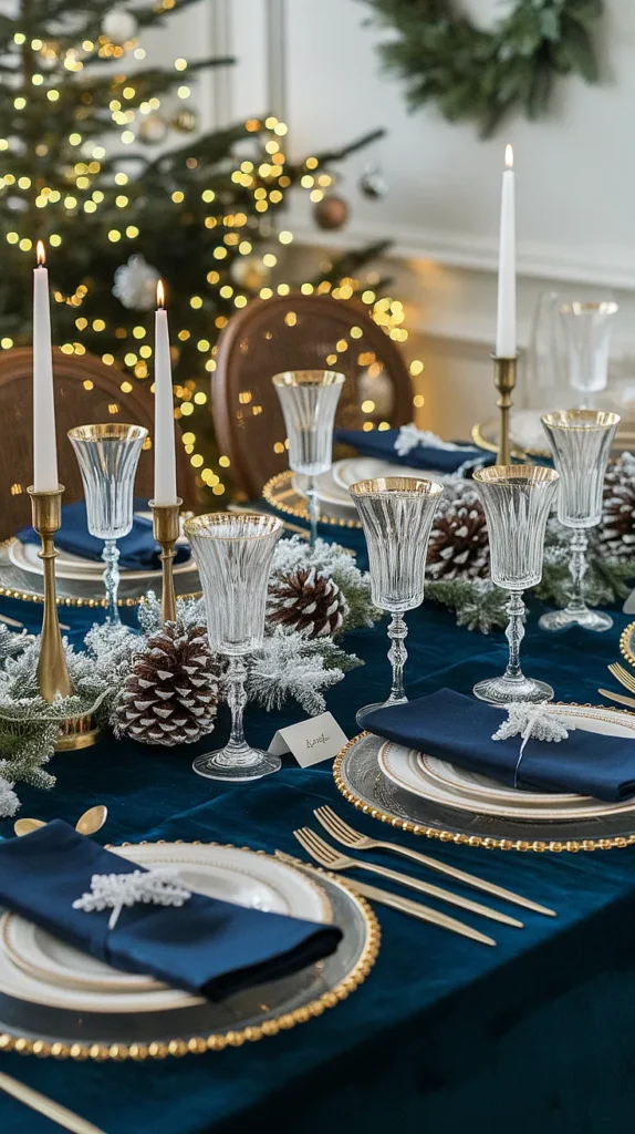 25+ Christmas Table Blue Ideas! christmas table blue
