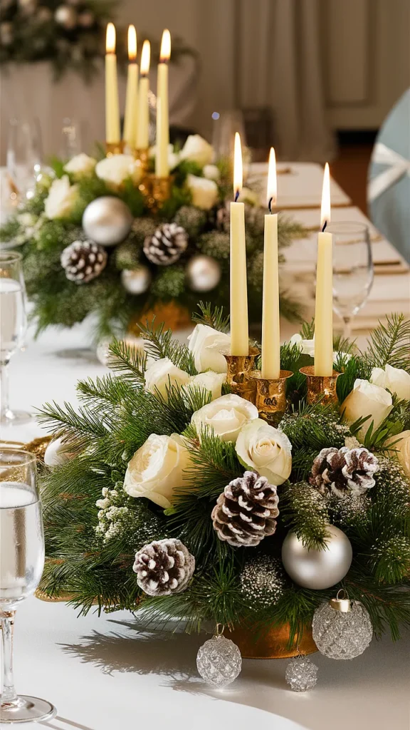 25+ Elegant Christmas Wedding Ideas christmas wedding elegant centerpieces