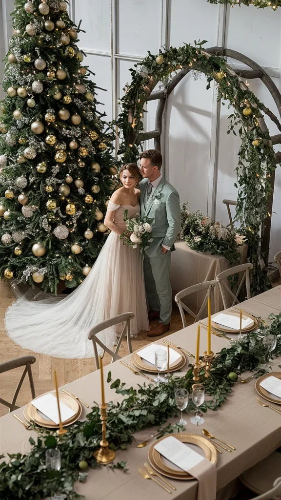 25+ Elegant Christmas Wedding Ideas wedding ideas elegant green