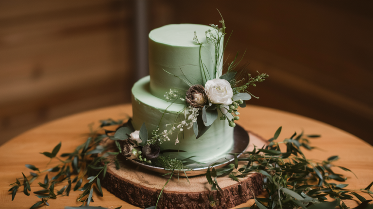 15 Elegant Sage Green Wedding Cake Ideas for Your Perfect Day Sage Green Wedding Cake