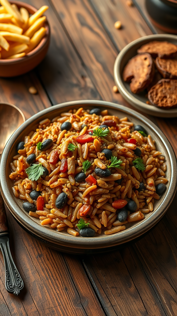 10 Delicious New Year’s Day Recipes to Start the Year Right A hearty bowl of Hoppin' John with black-eyed peas, rice, and herbs. New Year’s Day Recipes