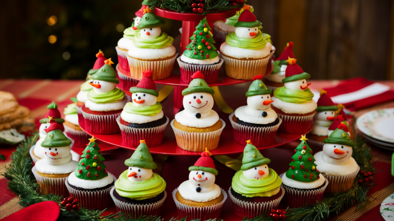 20 Festive Christmas Wedding Cakes and Cupcakes to Delight Your Guests Christmas Wedding Cakes and Cupcakes