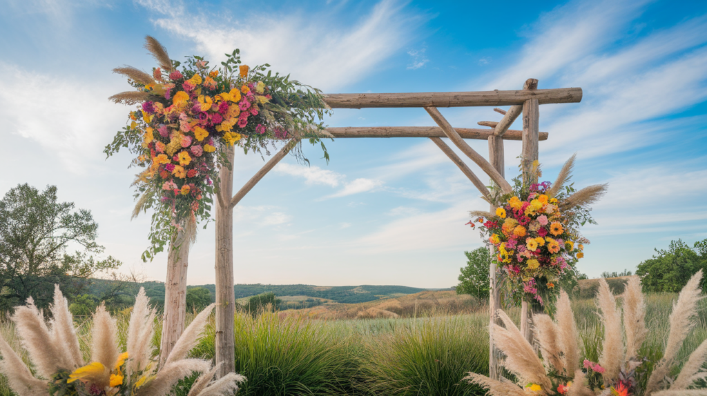 25 Unique Rustic Wedding Arch Ideas to Make Your Ceremony Unforgettable (Trust Us, #3 Is a Show-Stopper!) Rustic Wedding Arch Ideas