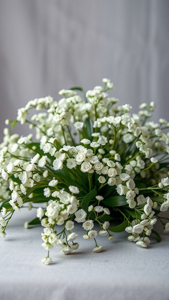 30 Stunning Baby's Breath Bouquets That Will Steal Your Heart (Wait Until You See #4!) A beautiful bouquet of baby's breath flowers.