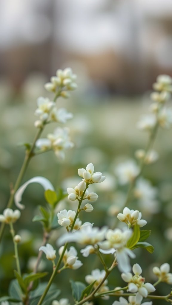 30 Stunning Baby's Breath Bouquets That Will Steal Your Heart (Wait Until You See #4!) Close-up of a baby's breath bouquet with white flowers and green leaves