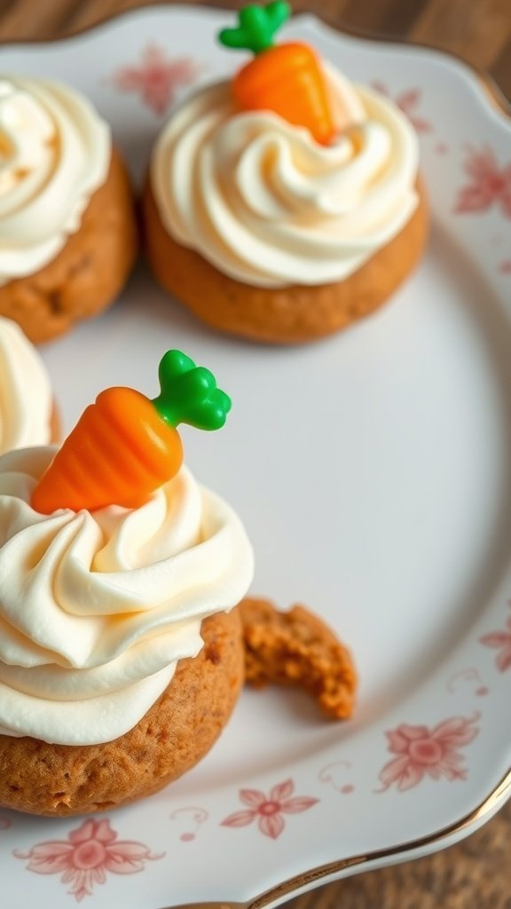 25 Delightful Easter Tea Party Cookies to Impress Your Guests Carrot Cake Cookies with Cream Cheese Frosting