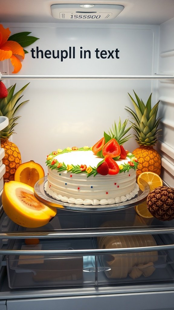 20 Delightful Luau Cake Recipes for Your Tropical Celebration A beautifully decorated luau cake with tropical fruits