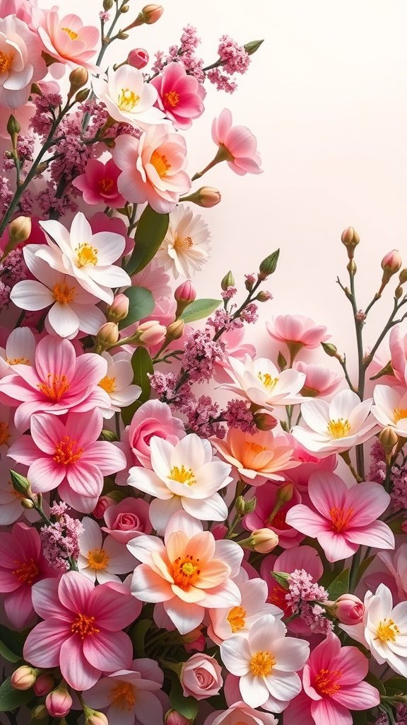 35 Enchanting Spring Wedding Flowers for Your Dream Celebration An arrangement of spring wedding flowers in soft pink and white shades