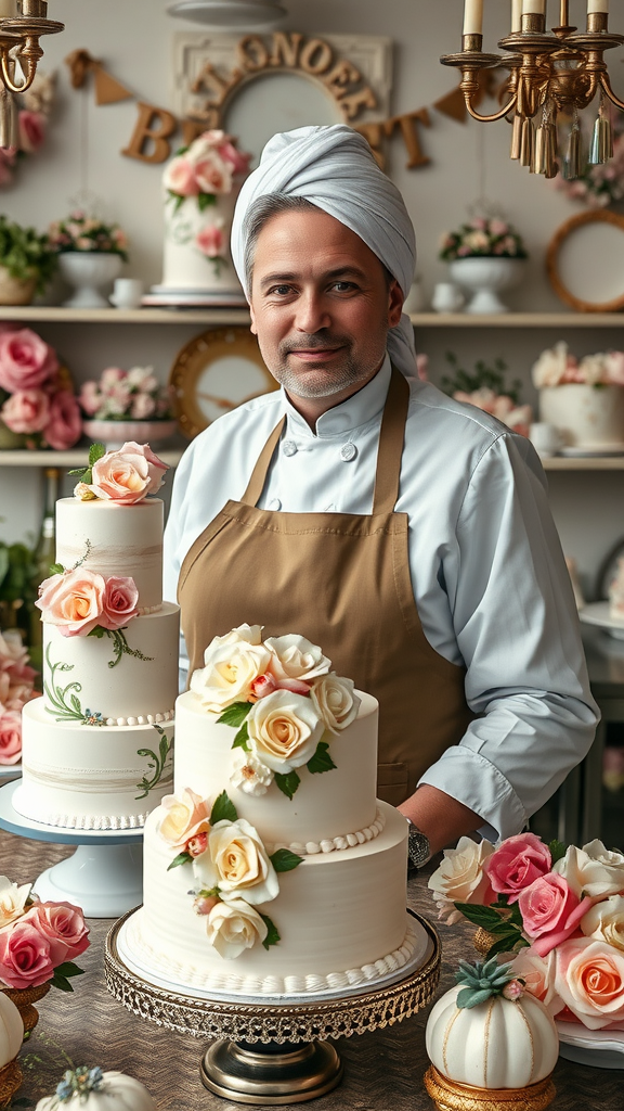 15 Exquisite Rococo Cake Recipes You Need to Try A beautifully decorated Rococo cake with floral designs