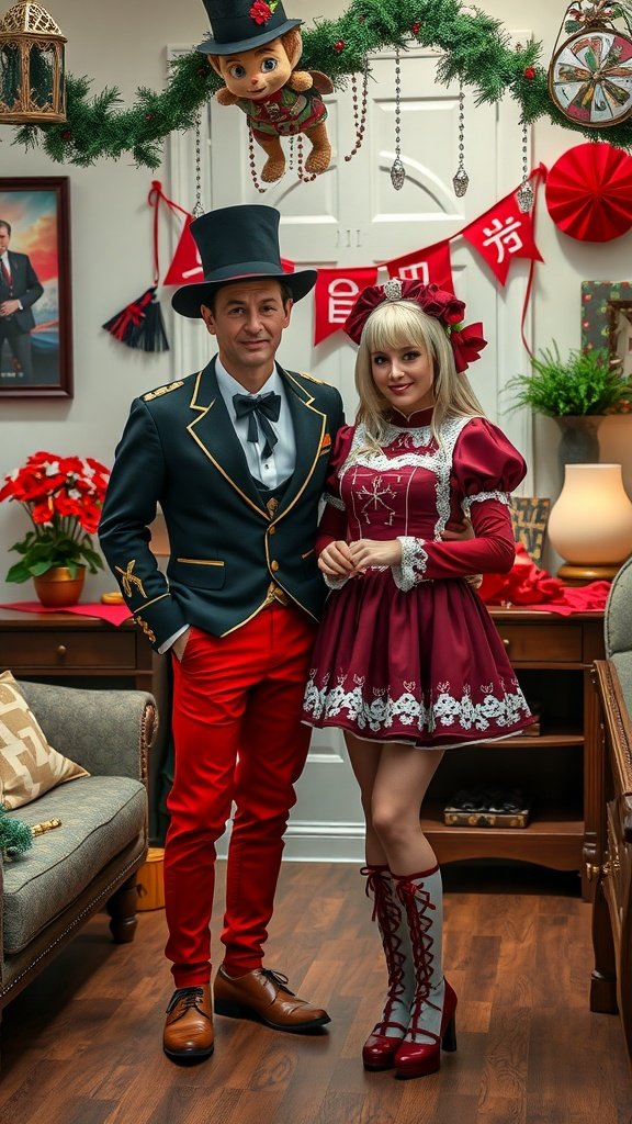 25 Cozy Indoor Date Ideas That'll Ignite the Spark (Prepare for Romance!) A couple dressed in themed costumes for a cozy indoor date. Indoor Date Ideas