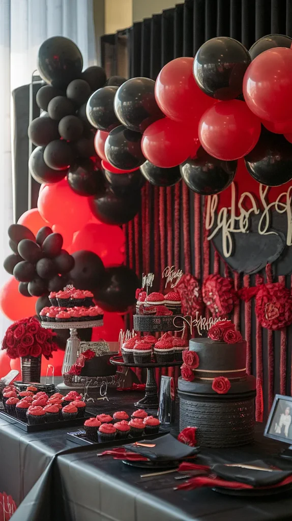 35+ Graduation Party Ideas graduation party ideas red and black