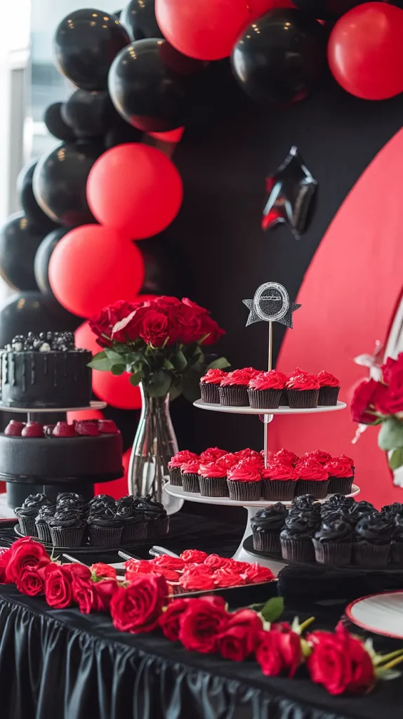 35+ Graduation Party Ideas graduation party ideas red and black