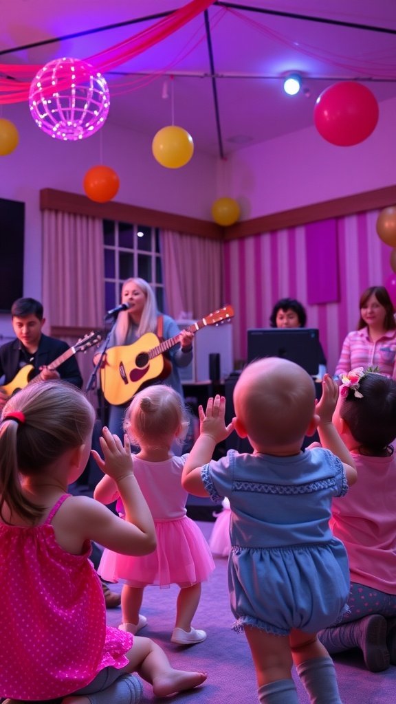 35 Creative Ideas for an Unforgettable 2nd Birthday Party Children enjoying live music at a birthday party