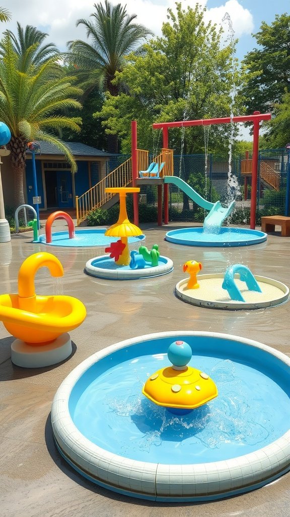 35 Creative Ideas for an Unforgettable 2nd Birthday Party Colorful outdoor water play area for children