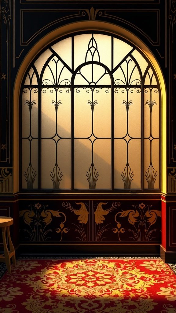 50 Fun and Creative Birthday Phone Wallpapers You’ll Love Art Deco inspired interior with decorative elements