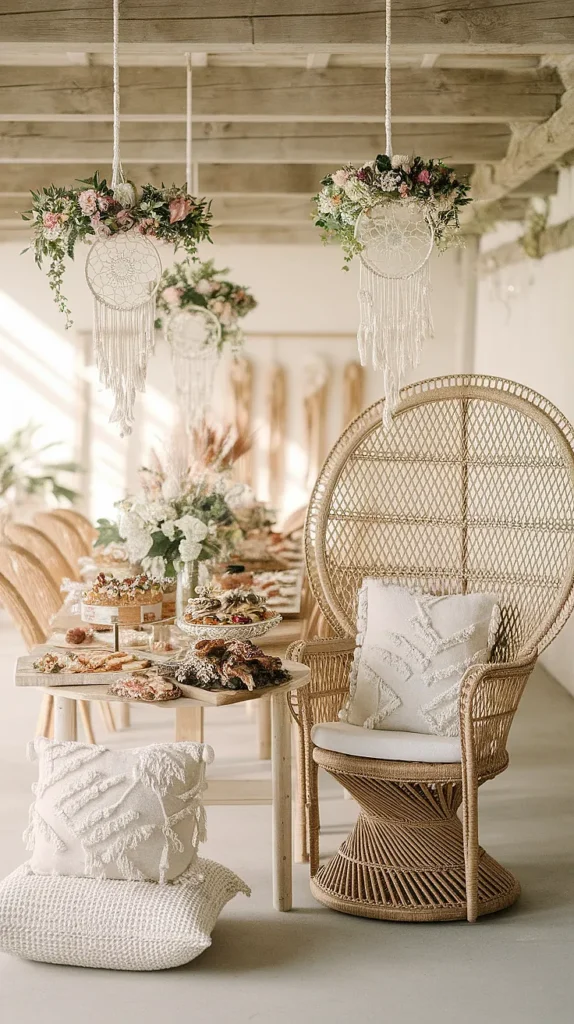 25 Gorgeous Boho Wedding Decorations That Will Make Your Wedding Unforgettable! boho wedding shower decorations