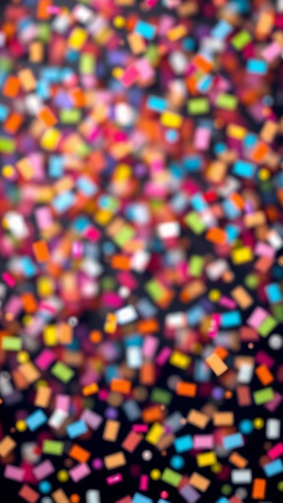 50 Fun and Creative Birthday Phone Wallpapers You’ll Love Colorful confetti background for a birthday celebration