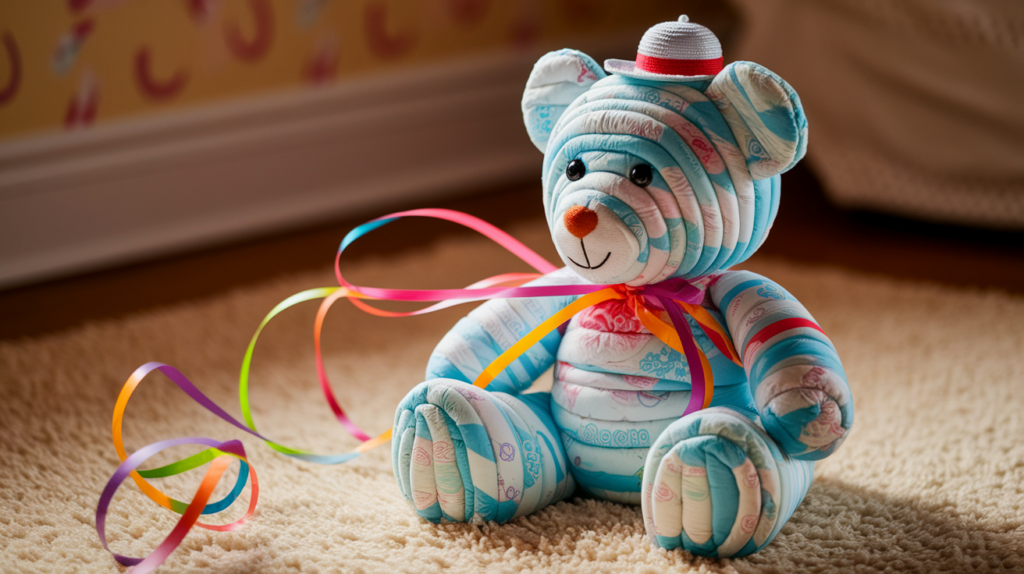 How to craft an unique diaper cake? craft an unique diaper cake