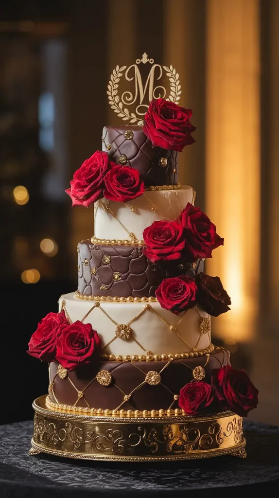 10 Mafia Wedding Themes That Will Make You Feel Like You're in a Movie! mafia wedding cake
