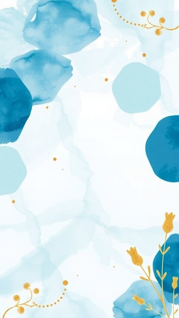 29 Creative Something Blue Bridal Shower Ideas to Inspire You Ocean-themed bridal shower invitations with blue watercolor design and floral accents.