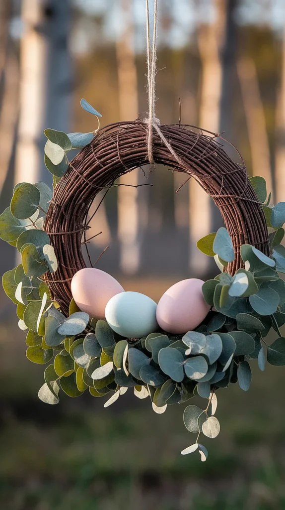 19 Colorful Easter Wreaths to Add Joy to Your Holiday Decor (Get Inspired by #7!) Scandinavian Minimalist Wreath
