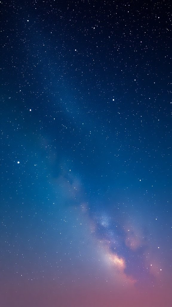 50 Fun and Creative Birthday Phone Wallpapers You’ll Love Starry night sky filled with stars and soft colors
