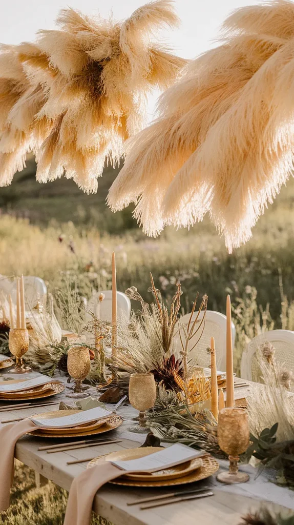 Wedding Centerpieces Flowers: Your Ultimate Guide to Stunning Table Decor Dried Flower Pampas Grass Centerpieces