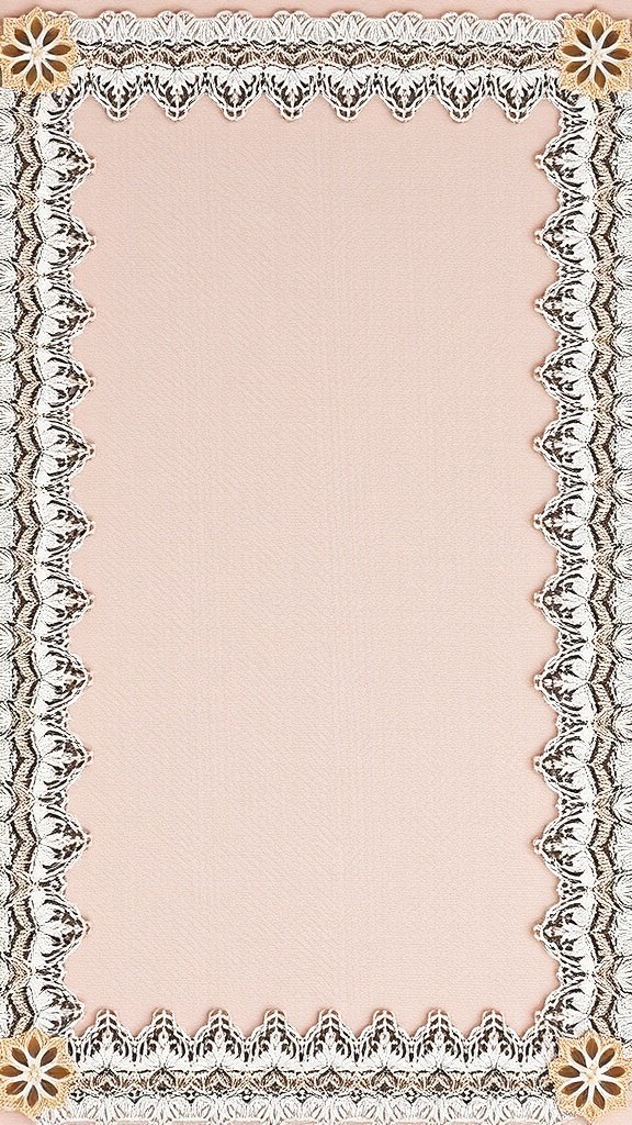 50 Stunning Coquette Wallpaper Designs to Transform Your Space Chic coquette wallpaper featuring delicate lace borders in soft pink.