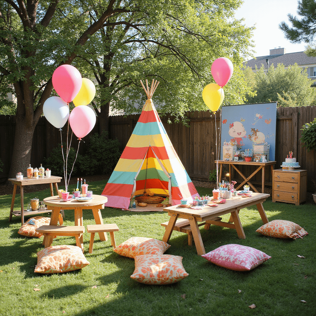 Anniversary Gift Ideas for Your Boyfriend: Unforgettable Presents He'll Actually Love A whimsical children's birthday party in a sunny backyard featuring a colorful teepee, low picnic tables with miniature chairs, oversized balloons, a custom-painted backdrop of storybook characters, a dessert cart with a topsy-turvy cake, DIY activity stations, lawn games, and a pint-sized photo booth.