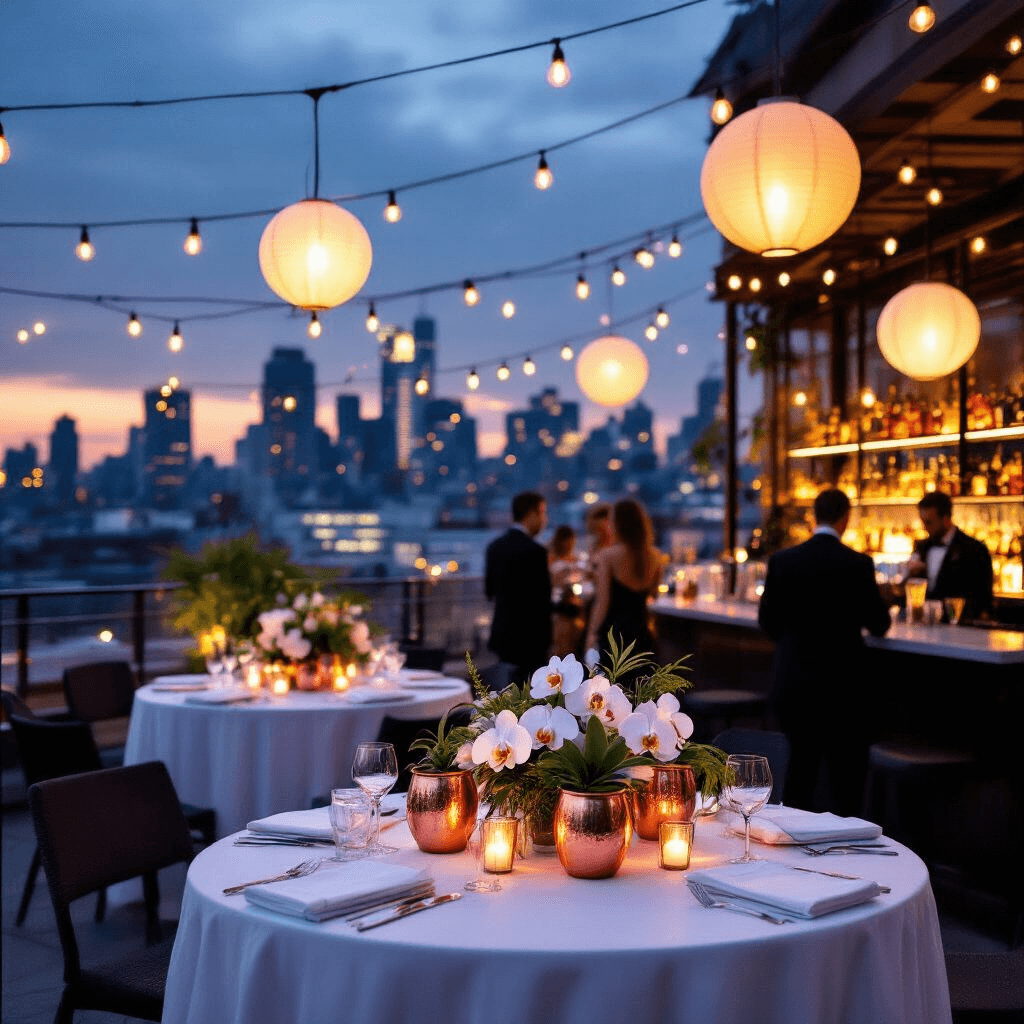 How to Draw Balloons: A Step-by-Step Guide for Beginners and Artists Elegant rooftop cocktail soirée at dusk featuring high-top tables with white linens, modern floral arrangements, a backlit bar with copper mugs, string lights, oversized lanterns, guests in cocktail attire, and a live jazz trio against a twinkling cityscape backdrop.