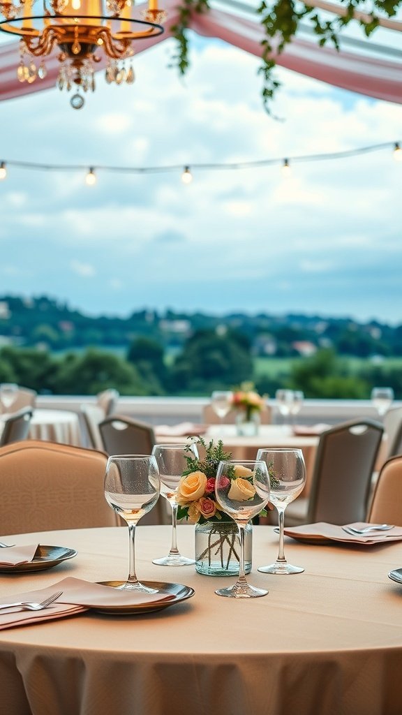 50 Stunning Wedding Decor Ideas to Transform Your Big Day Elegant wedding table setup with glassware and floral arrangements
