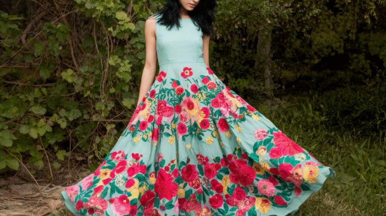 How to Style a Floral Embroidered Maxi with Sheer Overlay Like a Fashion Pro floral