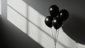 House of Balloons Wallpapers: Ultimate Free Download Guide for Fans Cinematic close-up of elegant black balloons against a minimalist background, featuring dramatic lighting and subtle burgundy accents, with textures and contrasts creating an atmospheric, sophisticated vibe.