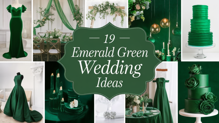 19 Stunning Emerald Green Wedding Ideas for an Enchanting Celebration Emerald Green Wedding