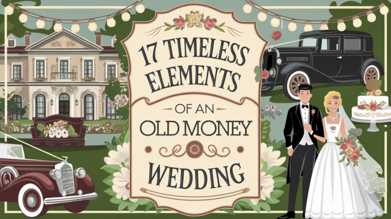 17 Timeless Elements of an Elegant Old Money Wedding Old Money Wedding