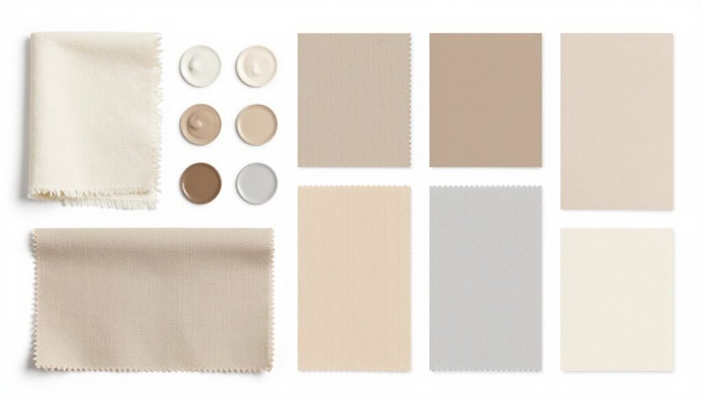 Neutral color palette swatches for wedding planning Neutral color palette swatches for wedding planning