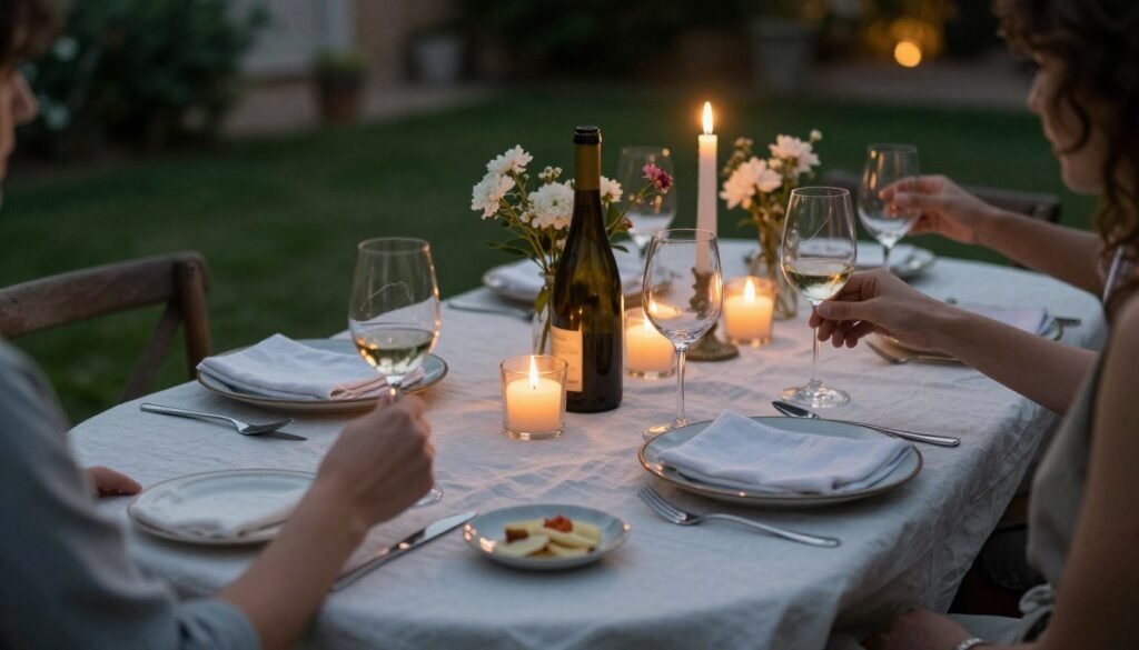Effortlessly luxurious Italian garden dinner party styling Effortlessly luxurious Italian garden dinner party styling