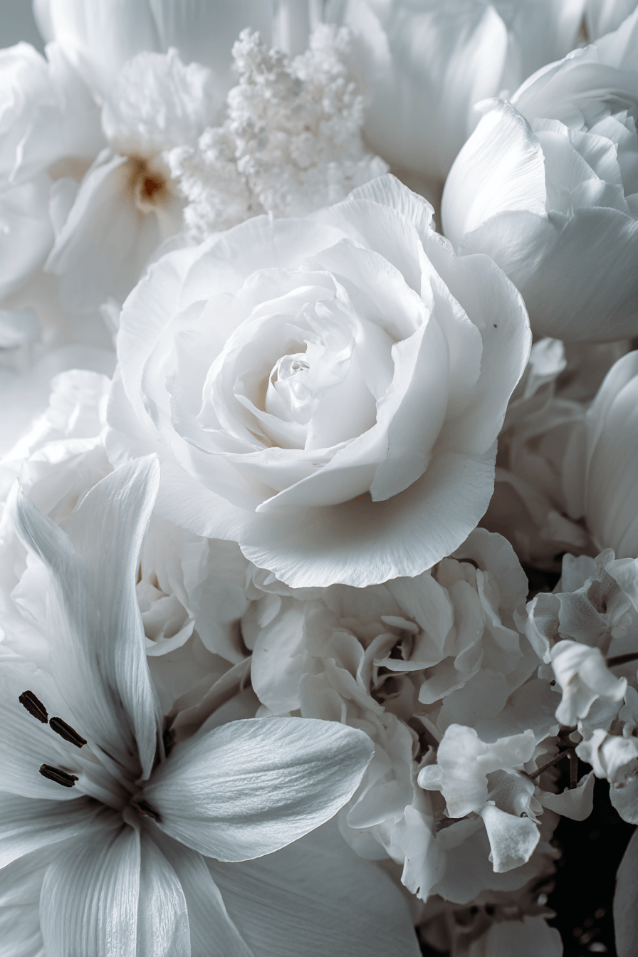 27 White Flower Bouquet Arrangements That Feel Luxurious