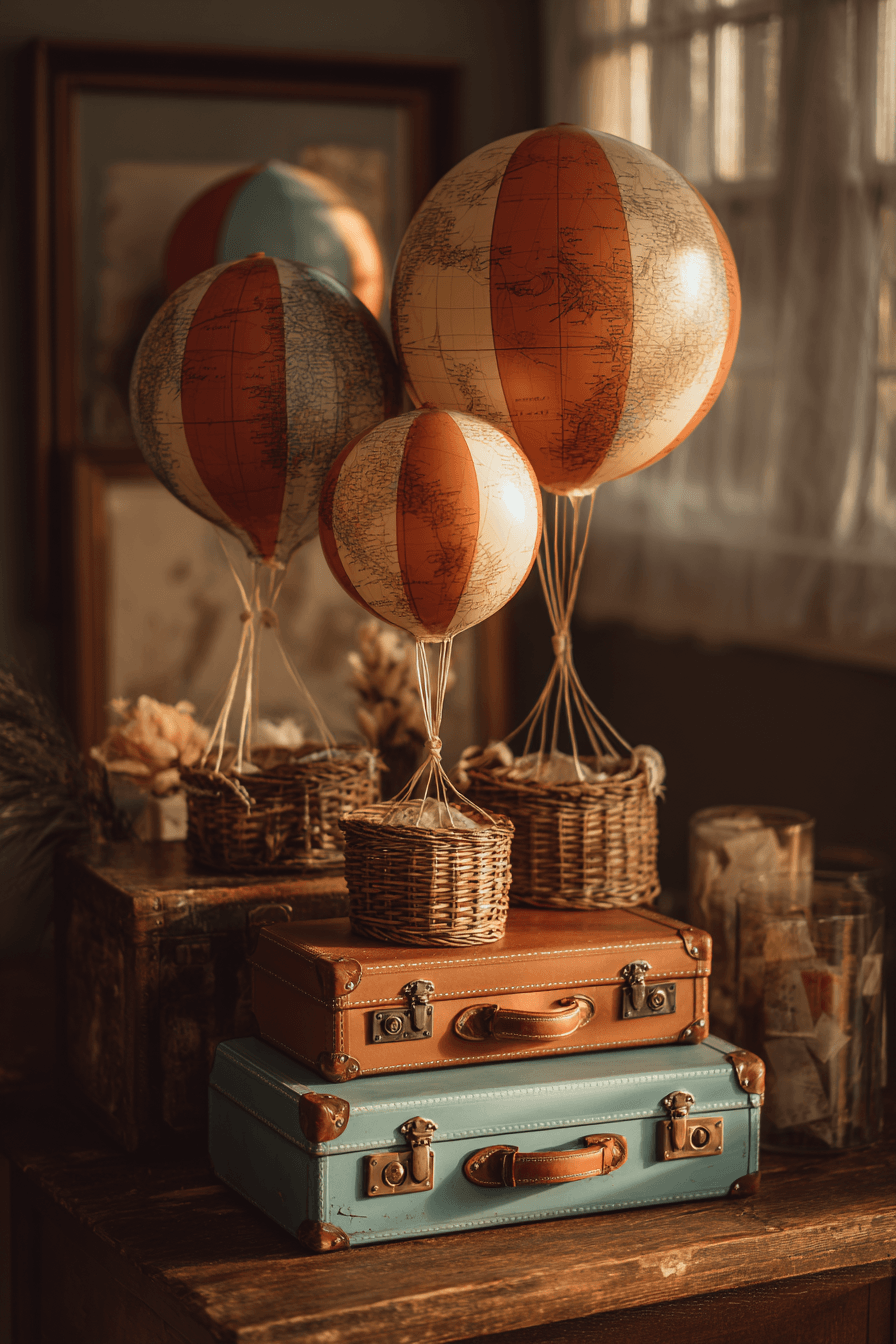 27 Simple Yet Stunning Hot Air Balloon Birthday Party Ideas