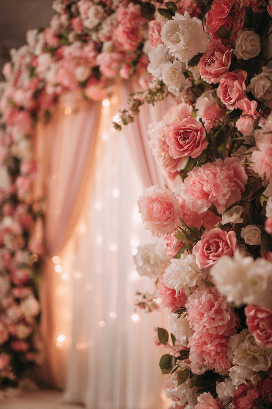 27 Dreamy Wedding Backdrop Design Ideas for a Romantic Ceremony