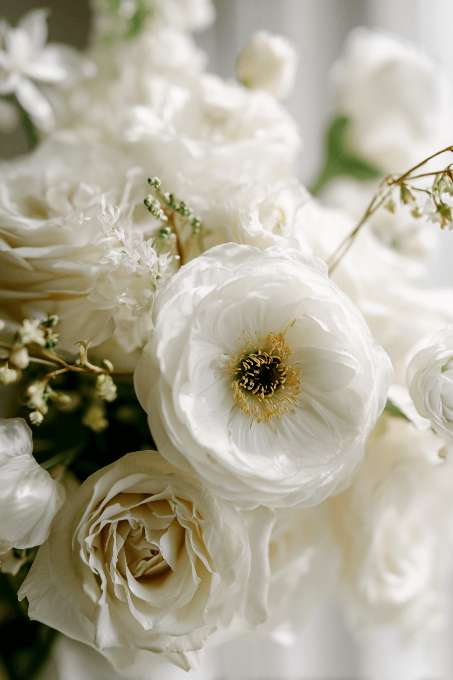 27 White Flower Bouquet Arrangements That Feel Luxurious