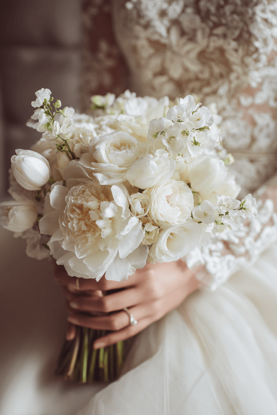 27 White Flower Bouquet Arrangements That Feel Luxurious