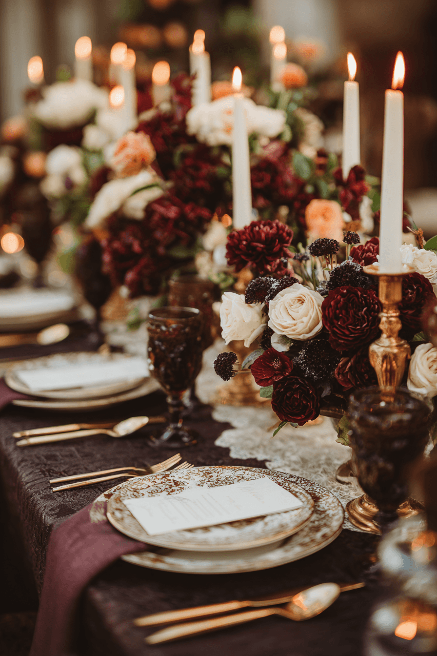 27 Moody Wedding Decorations That Create a Cinematic Feel