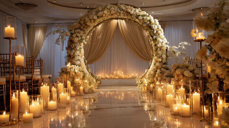 27 Circle Wedding Arch Ideas That Make Wedding Photos Stunning