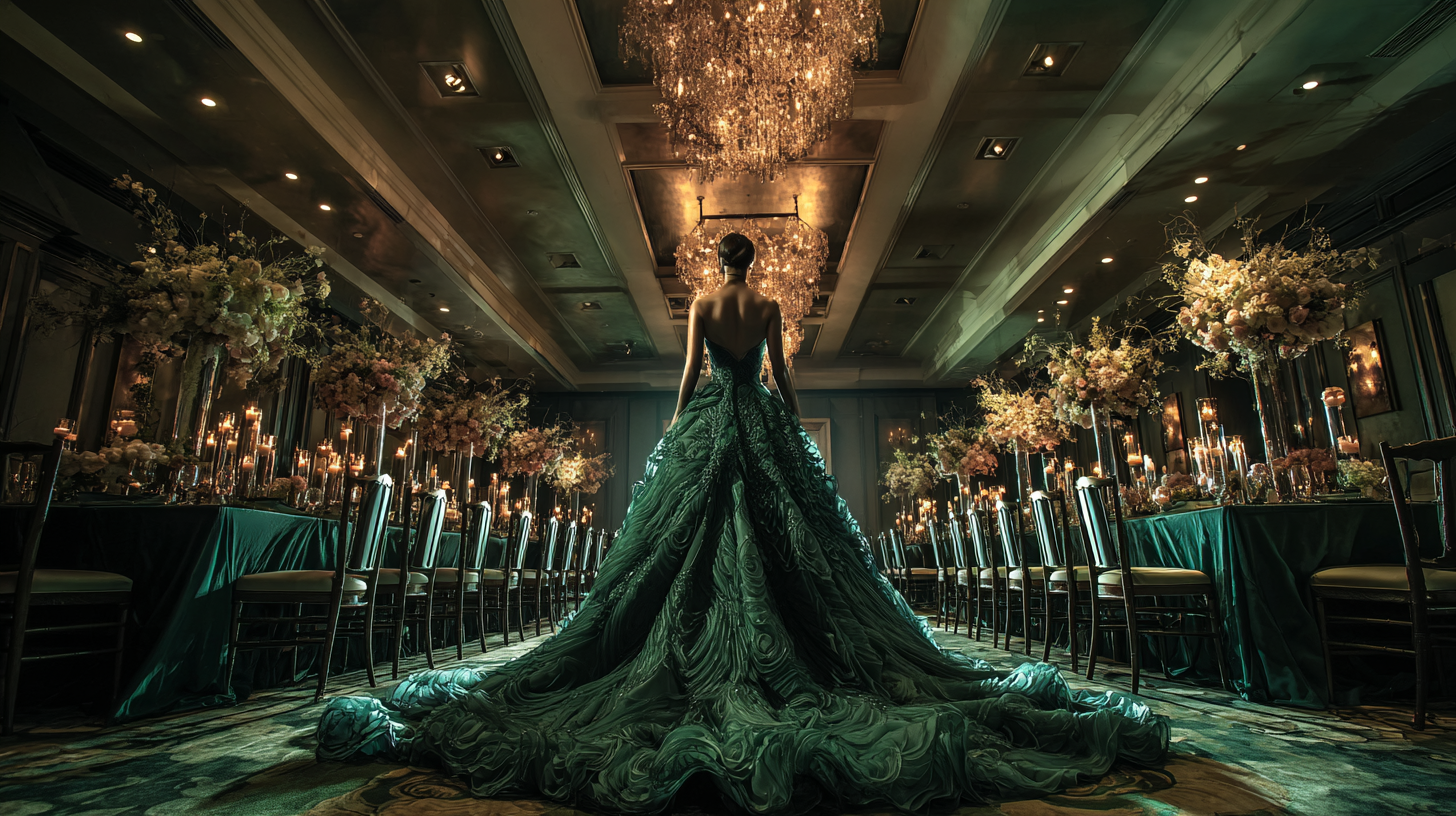 27 Luxe Green Wedding Dress Ideas for Fashion Forward Brides