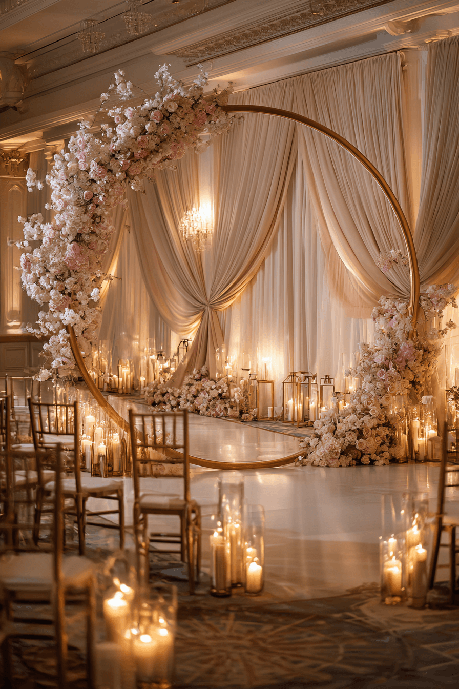 27 Circle Wedding Arch Ideas That Make Wedding Photos Stunning
