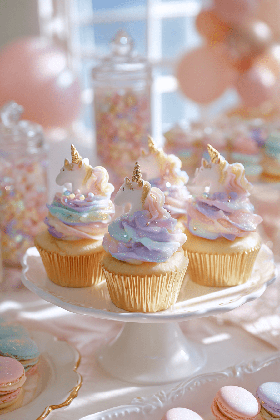 27 Sparkly Unicorn Birthday Party Inspirations for Girls