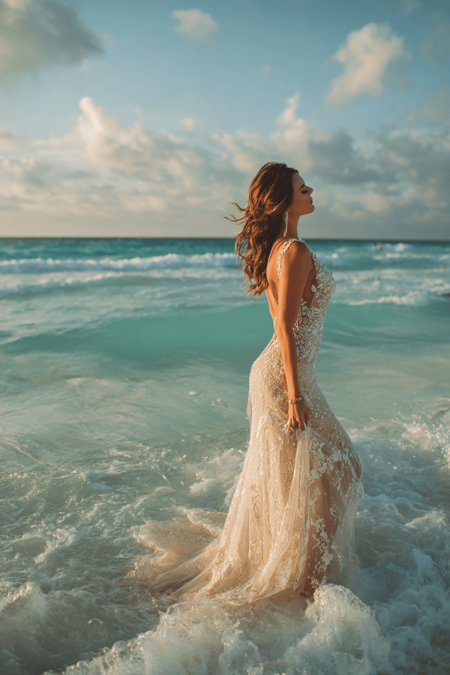 27 Timeless Beach Wedding Dresses for an Elegant Seaside Look