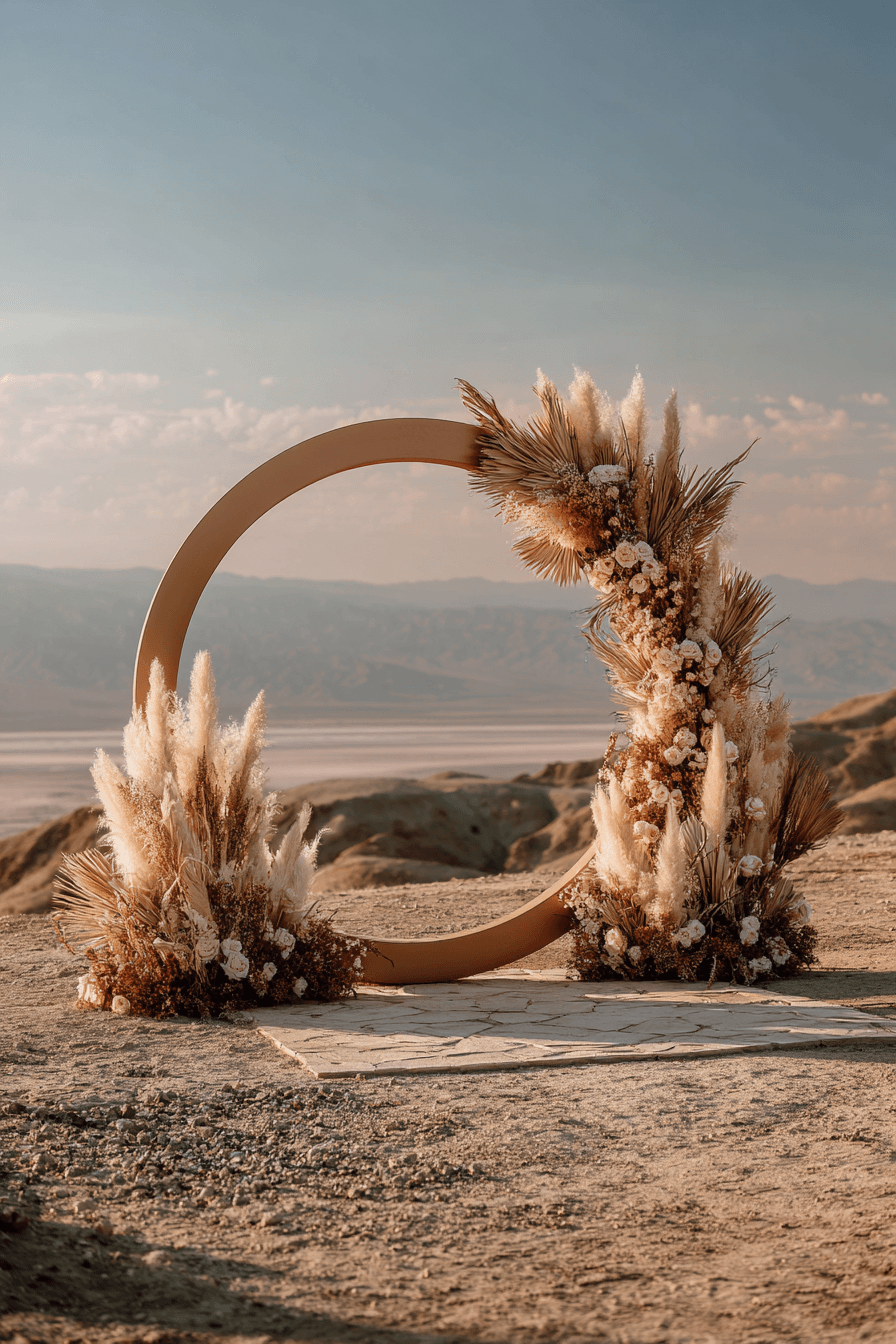 27 Circle Wedding Arch Ideas That Make Wedding Photos Stunning